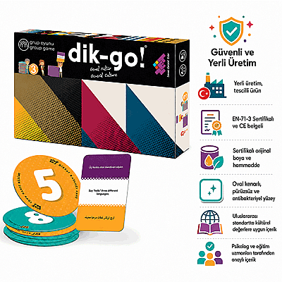 DİK-GO Genel Kültür Zeka Oyunu 6+ Yaş 8 Oyuncu - 6