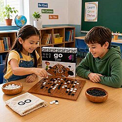 GO Ahşap Zeka ve Akıl Oyunu 5+ Yaş 2 Oyuncu (13x13 Kare) - 2