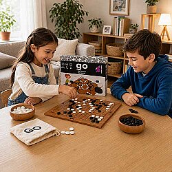 GO Ahşap Zeka ve Akıl Oyunu 5+ Yaş 2 Oyuncu (13x13 Kare) - 4