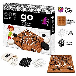 GO Ahşap Zeka ve Akıl Oyunu 5+ Yaş 2 Oyuncu (13x13 Kare) - 3