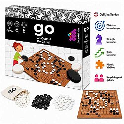 GO Ahşap Zeka ve Akıl Oyunu 5+ Yaş 2 Oyuncu (13x13 Kare) - 5
