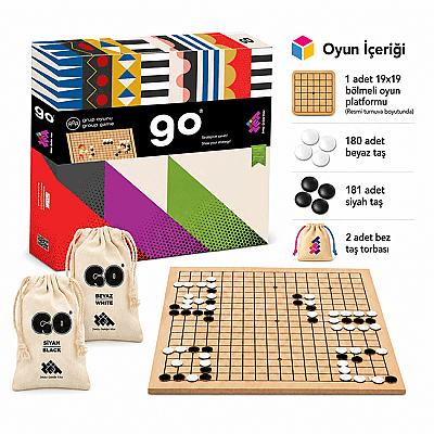 GO Strateji ve Zeka Oyunu (19x19 Turnuva Boyutu) 5+ Yaş 2 Oyuncu - 3