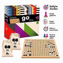GO Strateji ve Zeka Oyunu (19x19 Turnuva Boyutu) 5+ Yaş 2 Oyuncu - 5