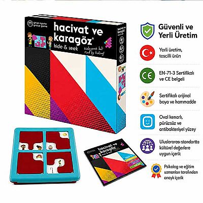 Hacivat ve Karagöz Hide & Find Zeka ve Akıl Oyunu 3+ Yaş 1+ Oyuncu - 6
