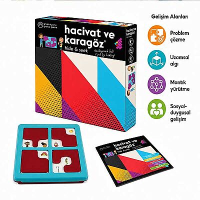 Hacivat ve Karagöz Hide & Find Zeka ve Akıl Oyunu 3+ Yaş 1+ Oyuncu - 5