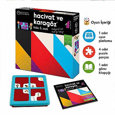 Hacivat ve Karagöz Hide & Find Zeka ve Akıl Oyunu 3+ Yaş 1+ Oyuncu - 3