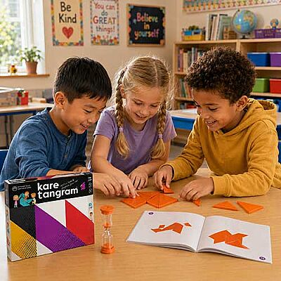 KARE TANGRAM Zeka Oyunu (7 Parça 36 Farklı Şekil) 3+ Yaş 1+ Oyuncu - 4