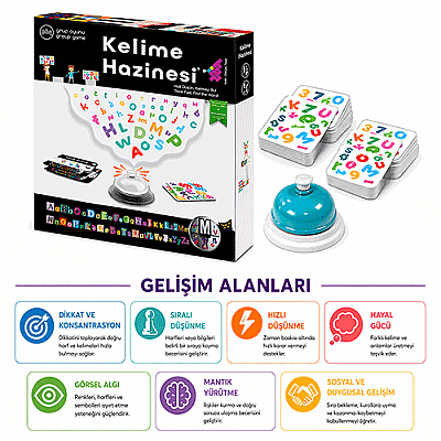 Kelime Hazinesi Zeka ve Akıl Oyunu 6+ Yaş 2+ Oyuncu - 5
