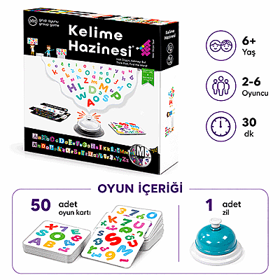 Kelime Hazinesi Zeka ve Akıl Oyunu 6+ Yaş 2+ Oyuncu - 6