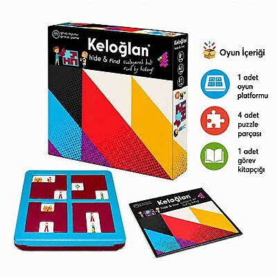 KELOĞLAN Hide & Find Zeka ve Akıl Oyunu 3+ Yaş 1+ Oyuncu - 3