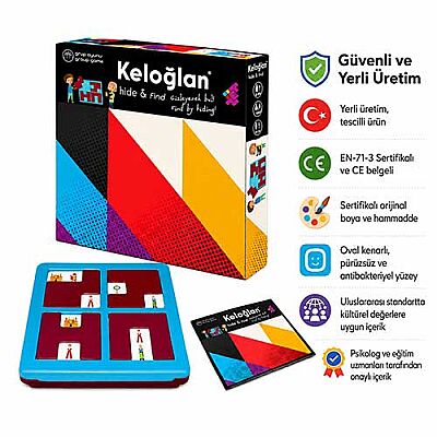 KELOĞLAN Hide & Find Zeka ve Akıl Oyunu 3+ Yaş 1+ Oyuncu - 6