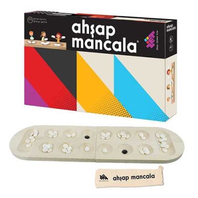 MANCALA Ahşap Strateji ve Zeka Oyunu 5+ Yaş 2 Oyuncu - 1