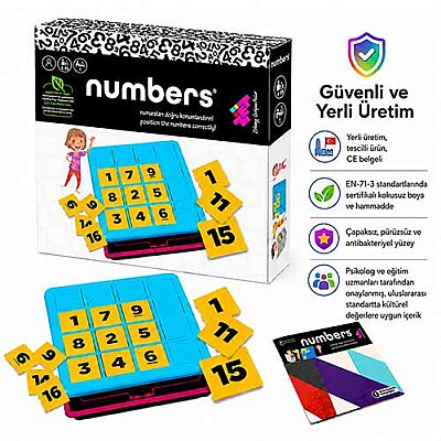 NUMBERS Matematik Zeka Oyunu 4+ Yaş 1 Oyuncu - 6