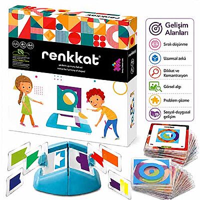 RENKKAT (İki Kişilik) Zeka Oyunu 4+ Yaş 2 Oyuncu - 5