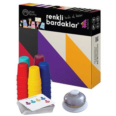 RENKLİ BARDAKLAR Zeka Oyunu 3+ Yaş 5 Oyuncu - 1