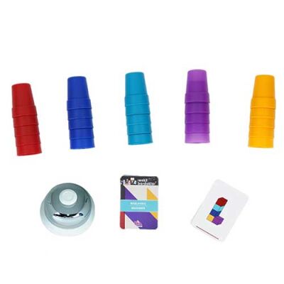 RENKLİ BARDAKLAR Zeka Oyunu 3+ Yaş 5 Oyuncu - 3