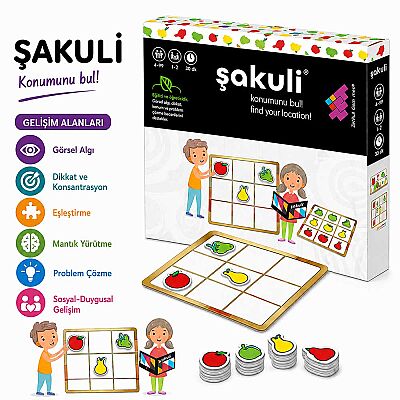 ŞAKULİ (Meyvelerle Sudoku) Zeka ve Akıl Oyunu 3+ Yaş 1+ Oyuncu - 5