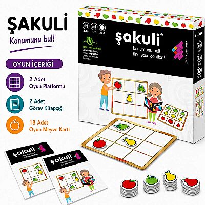 ŞAKULİ (Meyvelerle Sudoku) Zeka ve Akıl Oyunu 3+ Yaş 1+ Oyuncu - 3
