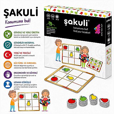 ŞAKULİ (Meyvelerle Sudoku) Zeka ve Akıl Oyunu 3+ Yaş 1+ Oyuncu - 6