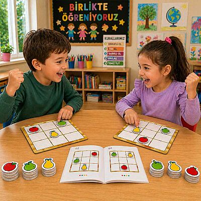 ŞAKULİ (Meyvelerle Sudoku) Zeka ve Akıl Oyunu 3+ Yaş 1+ Oyuncu - 2