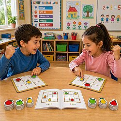 ŞAKULİ (Meyvelerle Sudoku) Zeka ve Akıl Oyunu 3+ Yaş 1+ Oyuncu - 4