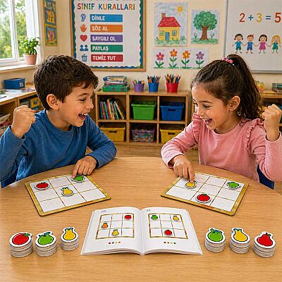 ŞAKULİ (Meyvelerle Sudoku) Zeka ve Akıl Oyunu 3+ Yaş 1+ Oyuncu - 4