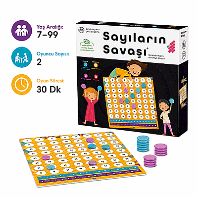 Sayıların Savaşı Zeka ve Akıl Oyunu 7+ Yaş 2 Oyuncu - 1