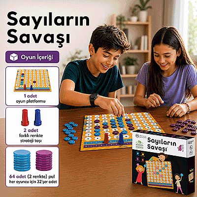 Sayıların Savaşı Zeka ve Akıl Oyunu 7+ Yaş 2 Oyuncu - 2
