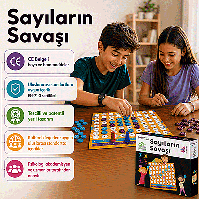Sayıların Savaşı Zeka ve Akıl Oyunu 7+ Yaş 2 Oyuncu - 5