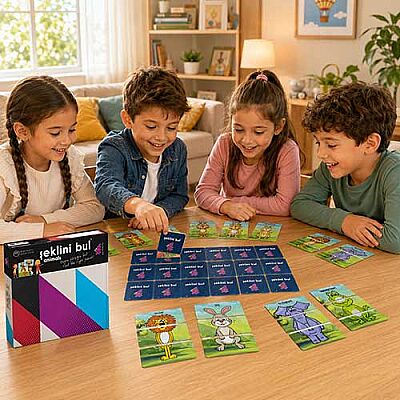 ŞEKLİNİ BUL (Animals) Zeka Oyunu 3+ Yaş 2-6 Oyuncu - 3