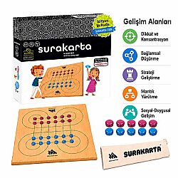 SURAKARTA & XOX (2 Oyun 1 Arada) Ahşap Zeka Oyunu 5+ Yaş 2 Oyuncu - 4