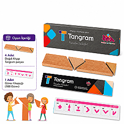T-TANGRAM Ahşap Zeka ve Akıl Oyunu 5+ Yaş 1+ Oyuncu - 2