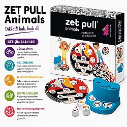 ZET PULL Animals Zeka ve Akıl Oyunu 3+ Yaş 2-6 Oyuncu - 6