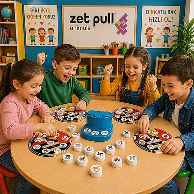 ZET PULL Animals Zeka ve Akıl Oyunu 3+ Yaş 2-6 Oyuncu - 2