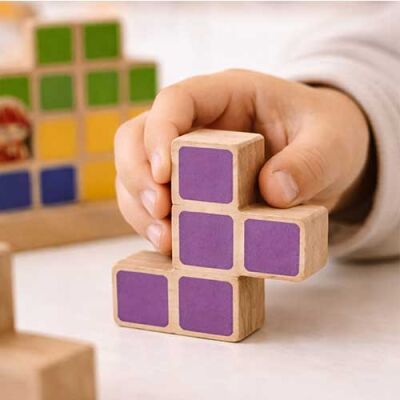 ZET TOWER (Küçük Mühendisler) Ahşap Zeka ve Akıl Oyunu 3+ Yaş 1+ Oyuncu - 8