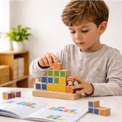 ZET TOWER (Küçük Mühendisler) Ahşap Zeka ve Akıl Oyunu 3+ Yaş 1+ Oyuncu - 9