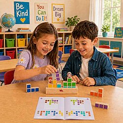 ZET TOWER (Küçük Mühendisler) Ahşap Zeka ve Akıl Oyunu 3+ Yaş 1+ Oyuncu - 2